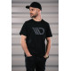 Tricouri Tricou pentru bărbați MAXTON Design, negru cu logo gri | race-shop.ro