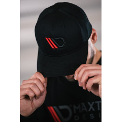 Șapcă MAXTON Design, negru/roșu