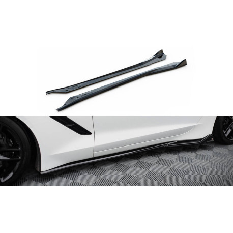 Body kit și tuning vizual Difuzoare praguri laterale V2 Chevrolet Corvette C7 | race-shop.ro