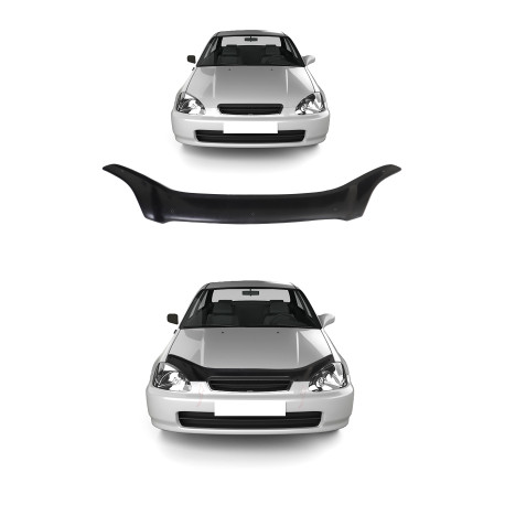 Deflectoare capotă RACES deflector capotă 4MM HONDA CIVIC 1995-2000 | race-shop.ro