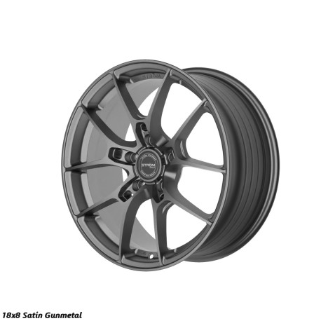 ALU disky STROM STROM STR-F1 jantă 18x8 5x112 66.6 ET42, Satin Gun Metal | race-shop.ro