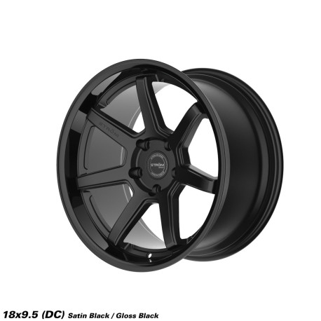 ALU disky STROM STROM DS-15 jantă 18x9.5 5x114.3 73.1 ET30, Gloss Black / Satin Black Face | race-shop.ro