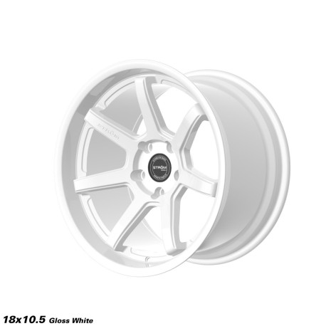 ALU disky STROM STROM DS-15 jantă 18x10.5 5x120 72.6 ET8, Full Gloss White | race-shop.ro
