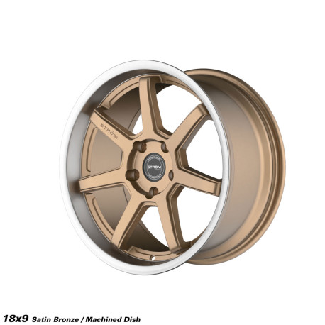 ALU disky STROM STROM DS-15 jantă 18x9 5x114.3 73.1 ET30, Satin Bronze Face / Polished Dish | race-shop.ro