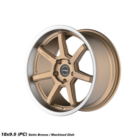 ALU disky STROM STROM DS-15 jantă 18x9.5 5x114.3 73.1 ET30, Satin Bronze Face / Polished Dish | race-shop.ro