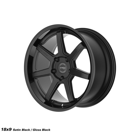 ALU disky STROM STROM DS-15 jantă 18x9 5x100 73.1 ET33, Gloss Black / Satin Black Face | race-shop.ro