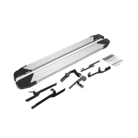 Trepte praguri laterale RIVAL trepte laterale Basic pentru Mitsubishi Pajero 2007-2015 | race-shop.ro