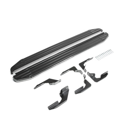 Trepte praguri laterale RIVAL trepte laterale Premium pentru Nissan Navara D40 4D 2005 -2015 | race-shop.ro