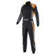 Combinezon cu omologare FIA ALPINESTARS GP Pro Comp V2, negru/gri/portocaliu/fluo