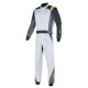 Combinezoane Alpinestars combinezon FIA Atom, Silver/Anthracite/Yellow Fluo | race-shop.ro