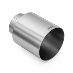 RM Motors satin ornament evacuare din oțel inoxidabil KPCS 89mm, intrare 76mm