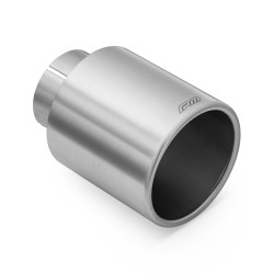 RM Motors satin ornament evacuare din oțel inoxidabil KPZS 76mm, intrare 63,5mm