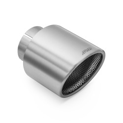 RM Motors satin ornament evacuare din oțel inoxidabil KSZS/DP 76mm, intrare 63,5mm