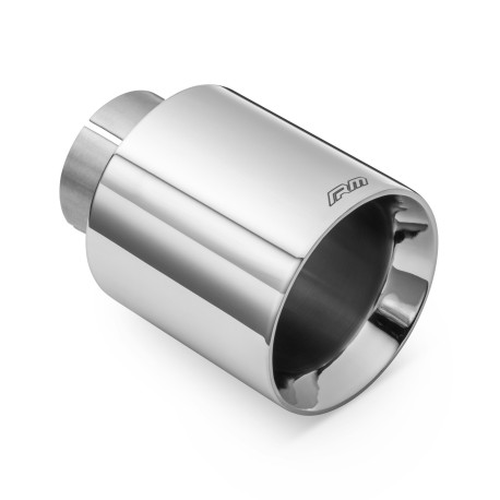 Ornament cu o ieșire RM Motors ornament evacuare lustruit din oțel inoxidabil KPCP/DS 101mm, intrare 63,5mm | race-shop.ro