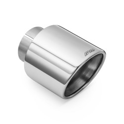 RM Motors ornament evacuare lustruit din oțel inoxidabil KSZP/DK 76mm, intrare 63,5mm