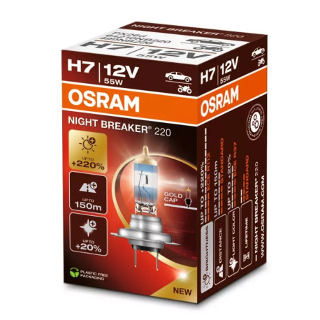 Becuri auto Osram becuri auto cu halogen NIGHT BREAKER 220 H7 (1buc) | race-shop.ro