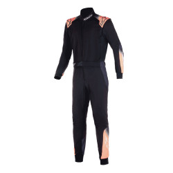 Alpinestars combinezon FIA KMX-5 V3, Black/White/Orange Fluo