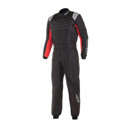 Combinezon de karting cu omologare CIK-FIA ALPINESTARS KMX-9 V3, negru/roșu/alb