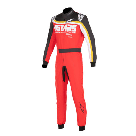 Combinezoane Alpinestars combinezon FIA KMX-9 V3 Graphic 2, Red/Black/Brass Brown | race-shop.ro