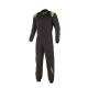Alpinestars FIA Combinizon pentru tineret KMX-9 V3, Black/Yellow Fluo