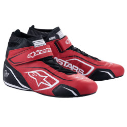Încălțăminte de curse cu omologare FIA Alpinestars Tech-1 T V3, roșu/negru/alb