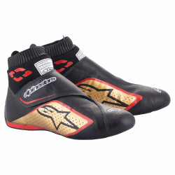 Pantofi de curse FIA Alpinestars Supermono V2, Black/Gold/Red