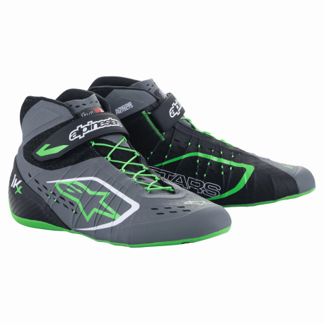 Încălțăminte Încălțăminte Alpinestars Tech-1 KX V2, Black/Dark Gray/Green Fluo | race-shop.ro
