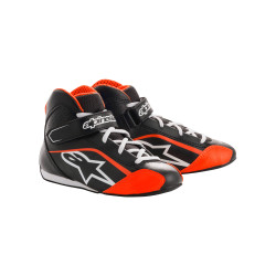 Încălțăminte de karting pentru copii Alpinestars Tech-1 K, negru/alb/portocaliu fluo