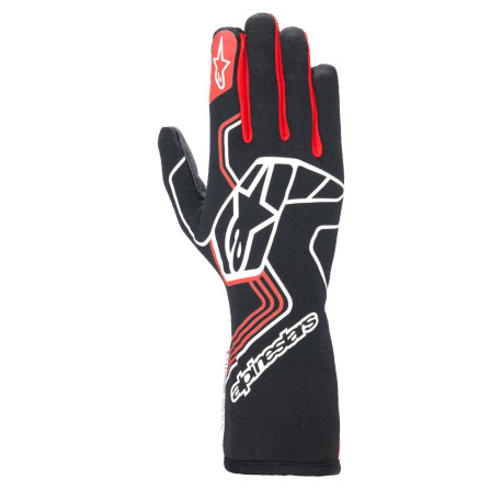 Mănuși Mănuși de curse Alpinestars Tech-1 Race V4 cu FIA, Negru/roșu | race-shop.ro
