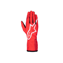 Mănuși de curse Alpinestars Tech-1 K Race V2 Pure, Roșu/alb/negru