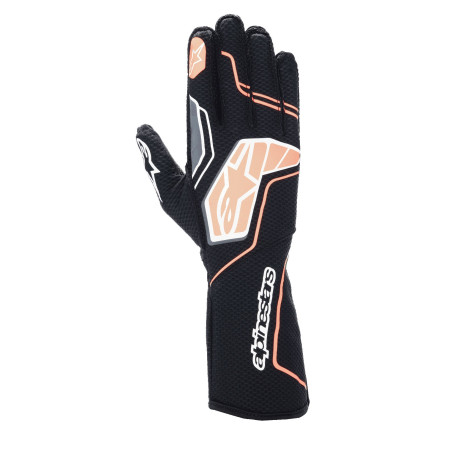 Mănuși Mănuși de curse Alpinestars Tech-1 KX V4 cu FIA, Fluo negru/portocaliu | race-shop.ro