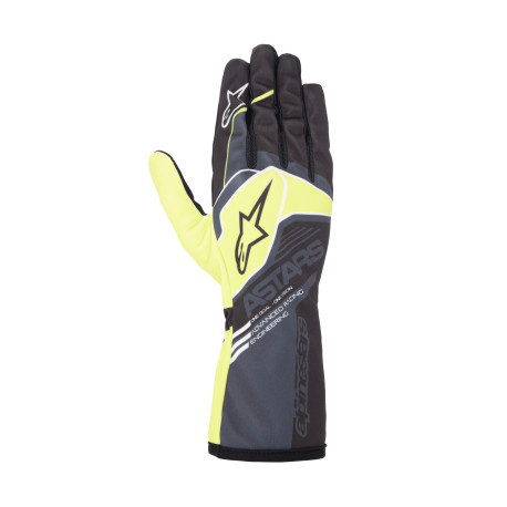 Mănuși Mănuși de curse pentru tineret Alpinestars Tech-1 K Race S V2 Corporate, Antracit/Lime | race-shop.ro