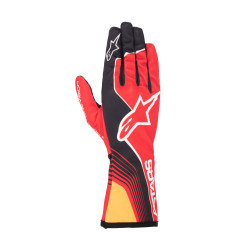 Mănuși de curse pentru tineret Alpinestars Tech-1 K Race S V2 Future, Roșu / mandarină