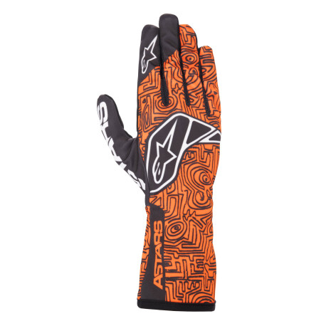 Mănuși Mănuși de cursă Alpinestars Tech-1 K Race V2 Vertical, Portocaliu Fluo | race-shop.ro