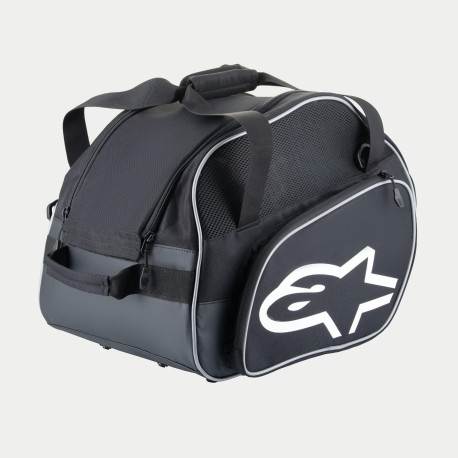 Genți, rucsac și portofele Geantă pentru cască Alpinestars Flow V3, Negru/alb | race-shop.ro