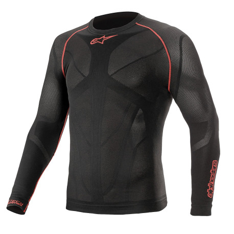 Lenjerie Alpinestars Ride Tech V2 Top maneca lunga vara, Negru/roșu | race-shop.ro