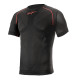 Lenjerie Alpinestars Ride Tech V2 Top cu mânecă scurtă de vară, Negru/roșu | race-shop.ro