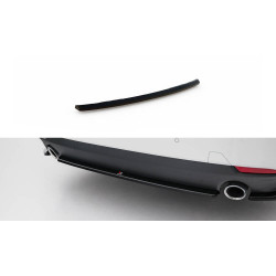 MAXTON DESIGN prelungire centrală bară spate pentru BMW 4 Coupe / Cabrio G22 / G23, negru lucios