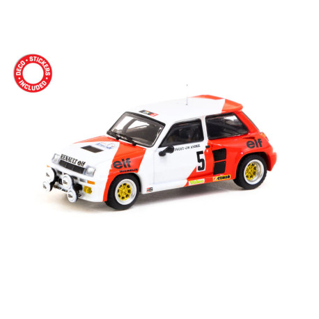 Car models Tarmac Works 1/64 - Renault 5 Turbo | Rallye du Var 1982 | Alain Prost & Jean-Marc Andrié | race-shop.ro