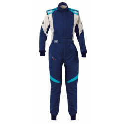Costum de curse FIA OMP FIRST EVO ELLE my2025 bleumarin/tiffany