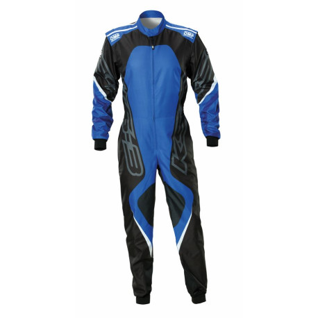 Combinezoane Costum de curse CIK-FIA OMP KS-3X ART negru/albastru | race-shop.ro