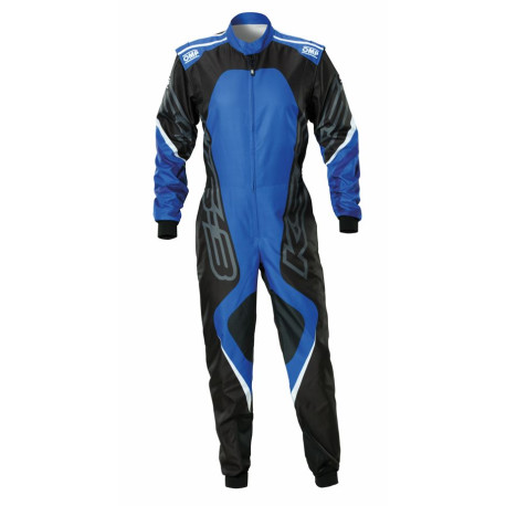 Combinezoane Costum curse copii CIK-FIA OMP KS-3X ART negru/albastru | race-shop.ro