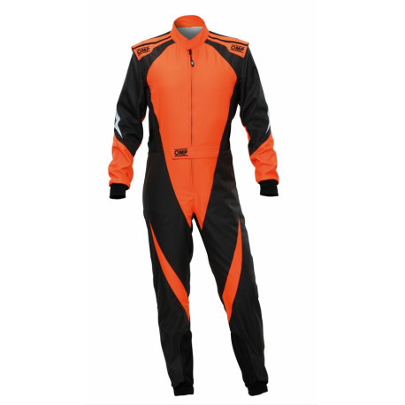 Combinezoane Costum de curse CIK-FIA OMP KS-3X, negru/portocaliu fluo | race-shop.ro