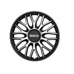 Capace roți SPARCO ROMA - 16" (argintiu-negru) DETERIORAT