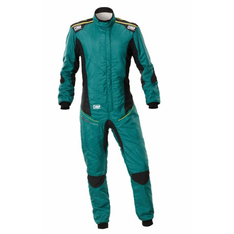 Combinezoane Costum de curse FIA OMP TECNICA SuperLight verde/galben fluo | race-shop.ro