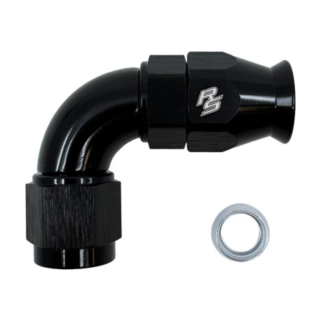 Fiting 90° Fitting PTFE forjat FULL FLOW AN6 90° | race-shop.ro