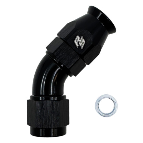 Fiting 45° Fitting PTFE forjat FULL FLOW AN12 45° | race-shop.ro