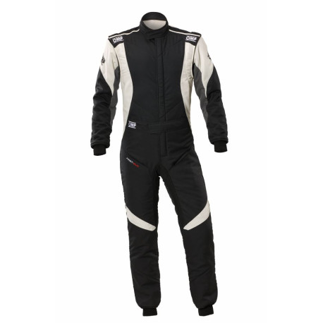 Combinezoane Costum de curse FIA OMP FIRST EVO my2025 negru/alb | race-shop.ro