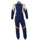 Costum de curse FIA OMP FIRST EVO my2025 bleumarin/portocaliu fluo