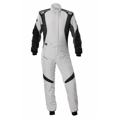 Combinezoane Costum de curse FIA OMP FIRST EVO my2025 gri/negru | race-shop.ro